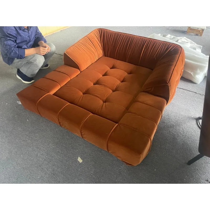 Мебель для гостиной модульный напольный диван комбинированный современный