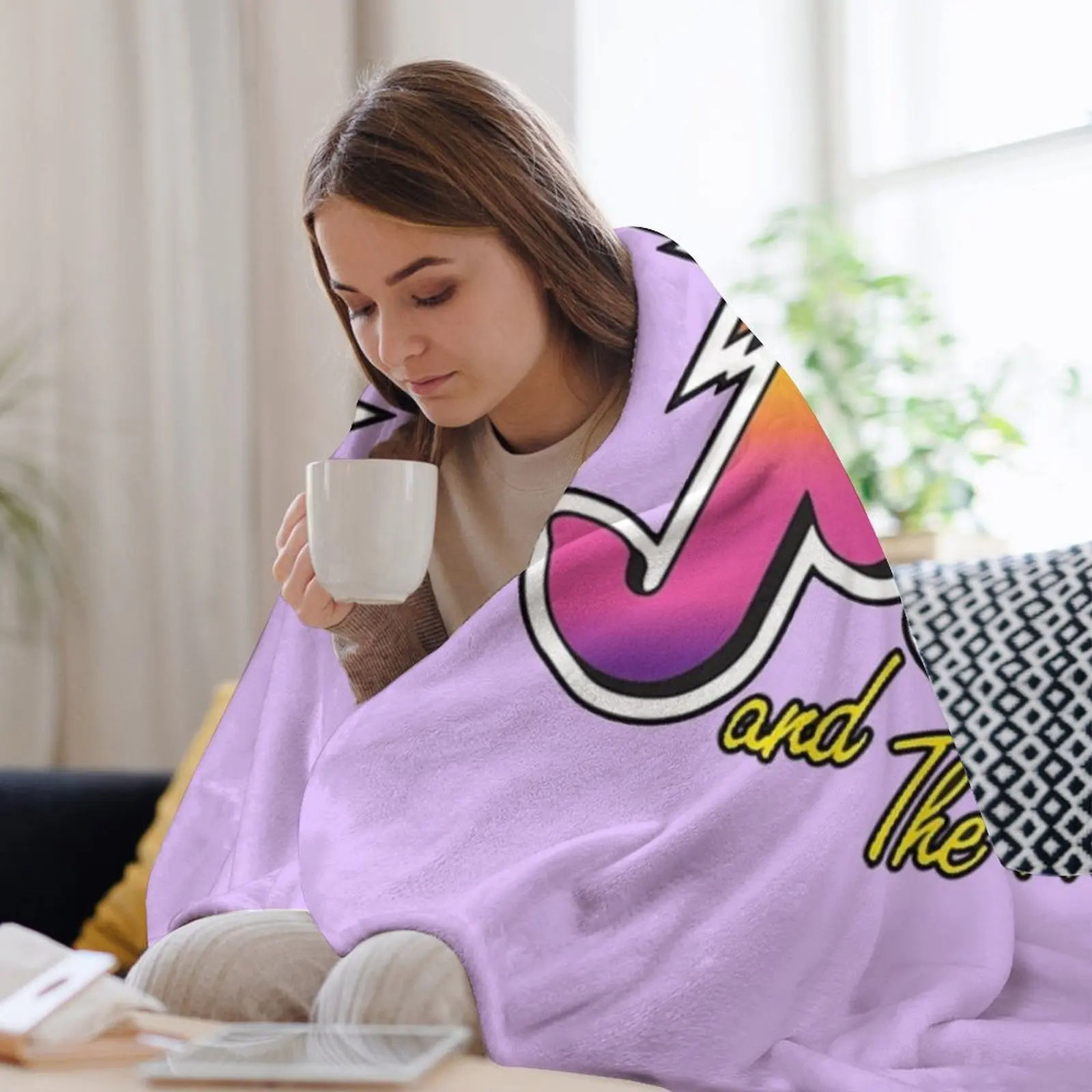 Джем и голограммы роскошные мягкие большие пушистые декоративные одеяла