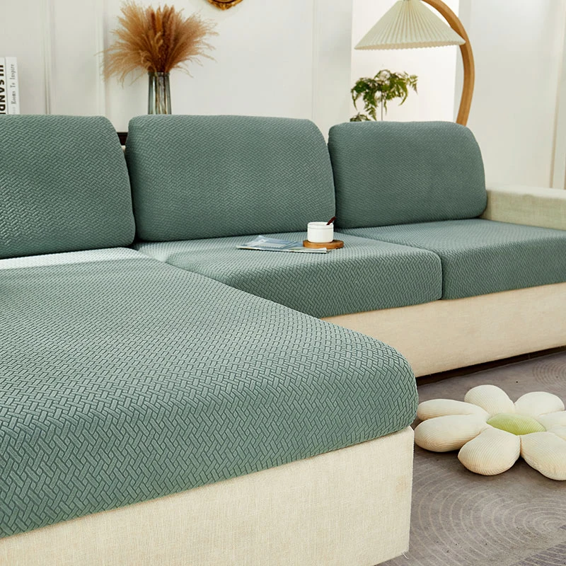 Вязаный жаккардовый чехол для дивана чехлы в гостиную моющийся эластичный