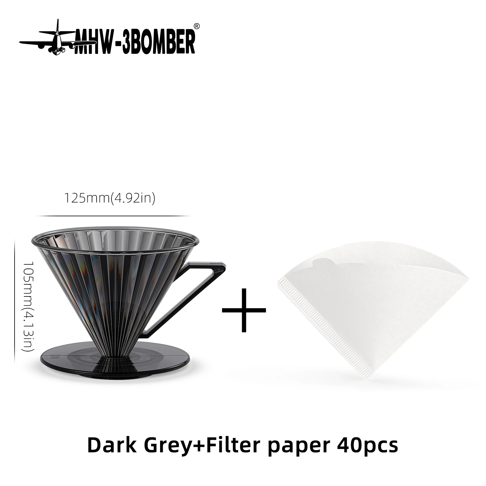 

MHW-3BOMBER Elf Dripper V60 PC Coffee Filter 1-4 Cup Professional Home Barista V60 Espresso Filters Chic Cafe Bar Accessories