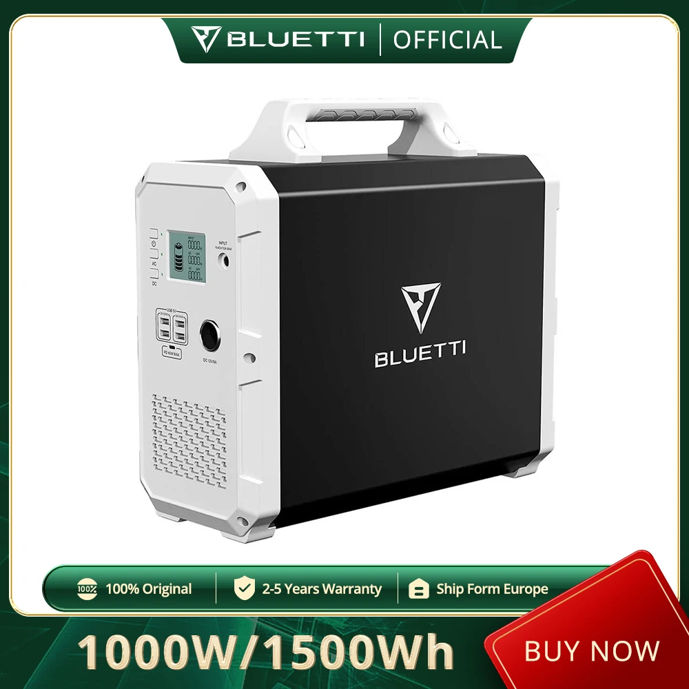 

[Official] BLUETTI EB150 Portable Power Station 1500Wh 1000W Backup Lithium Battery AC Solar Generator Emergency Battery Backup