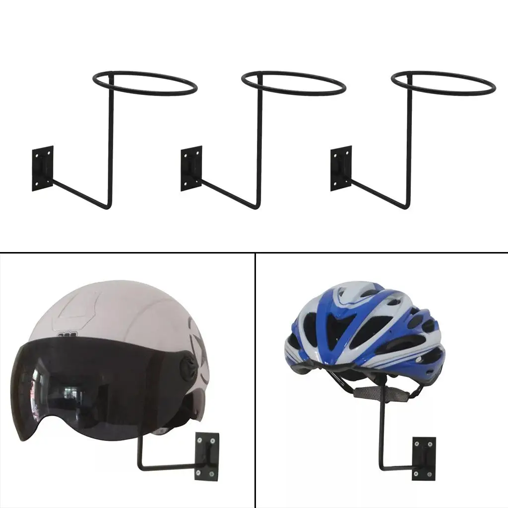 

3Pcs Rust-proof Wall-mounted Metal Holder Fisherman Hat Storage Rack