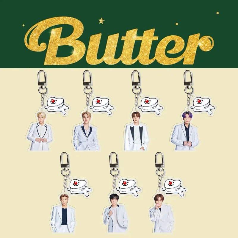 

Оптовая продажа, 1 шт., акриловый брелок для ключей Kpop Bangtan Boys, новый альбом, брелок для ключей, аксессуары, милый брелок для ключей с подвеской...