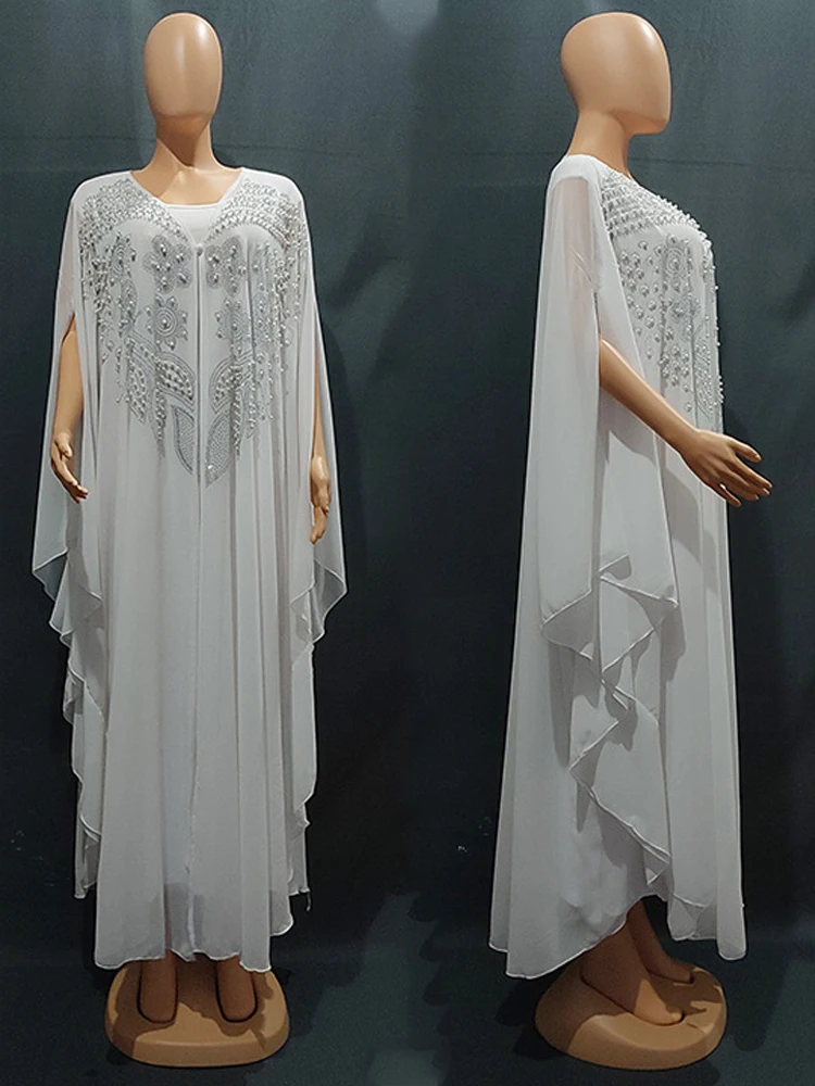Abayas For Women Dubai Luxury 2022 Chiffon Boubou Muslim Fashion Dress Caftan Marocain Wedding Party Occasions Djellaba Femme