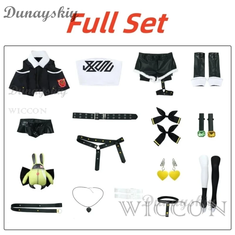 Костюм для косплея Николь демара из игры Zenless Zone Zero парик сумки серьги полный