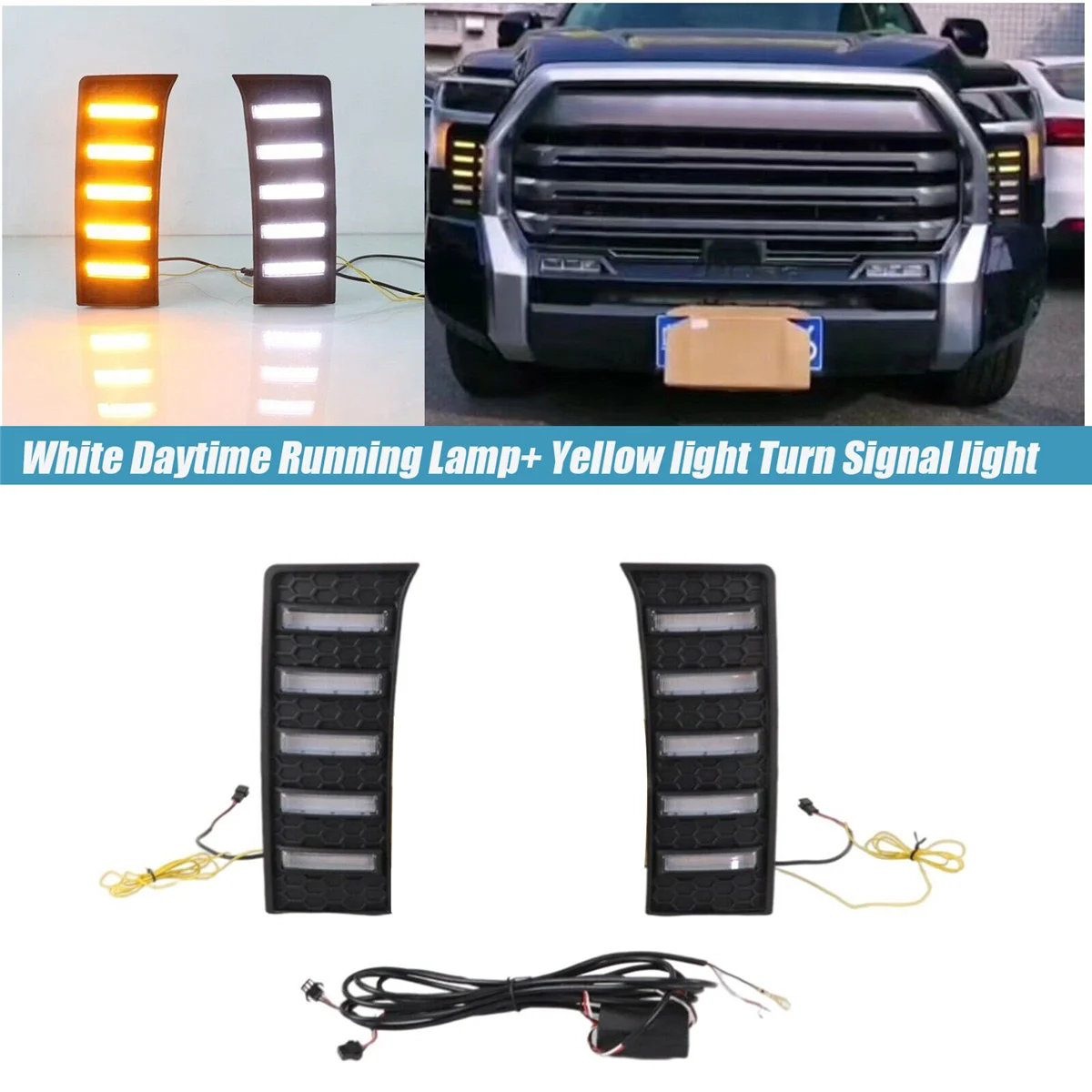 1 пара передние противотуманные фары для Toyota Tundra 2022-2024