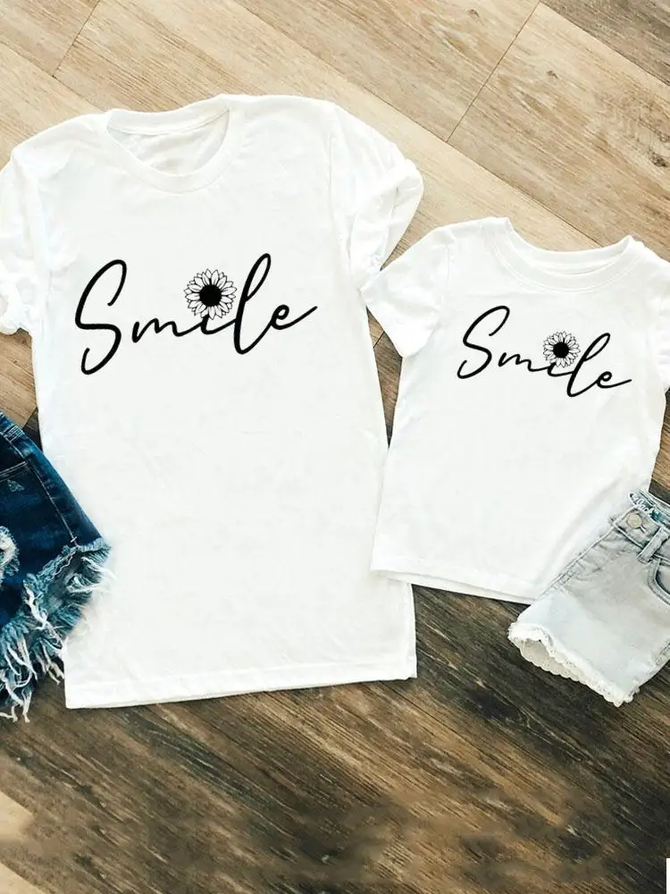 

Women Girls Boys Family Matching Outfits Kid Child Summer Mom Mama Letter Cute Lovely Trend Tshirt Tee T-shirt Clothes Clothing