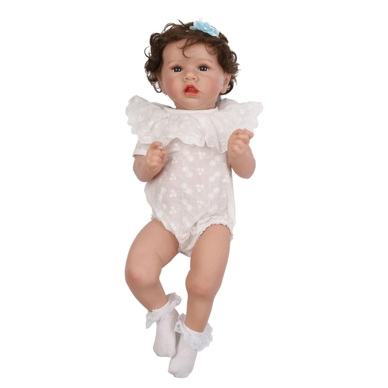 Детская кроватка для куклы милая девочка Infant детальная раскраска завершена f