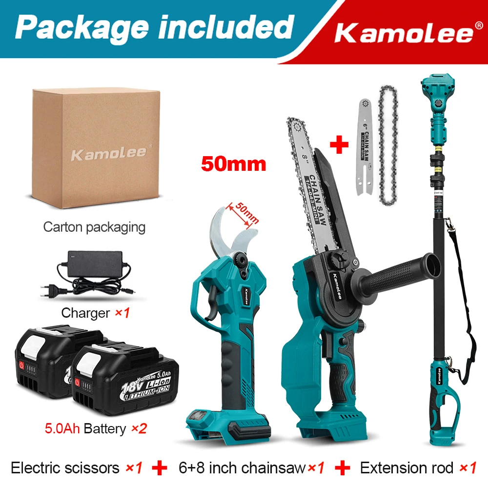 

Беспроводные электрические ножницы Kamolee 6+8 дюймов
