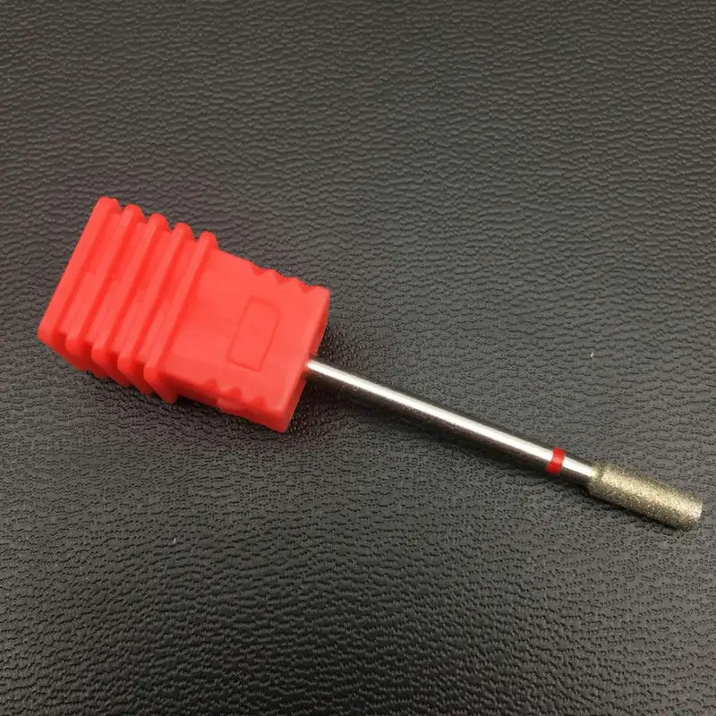 10 типов красных Алмазных фрез для ногтей фреза электрическая Фрезер инструменты