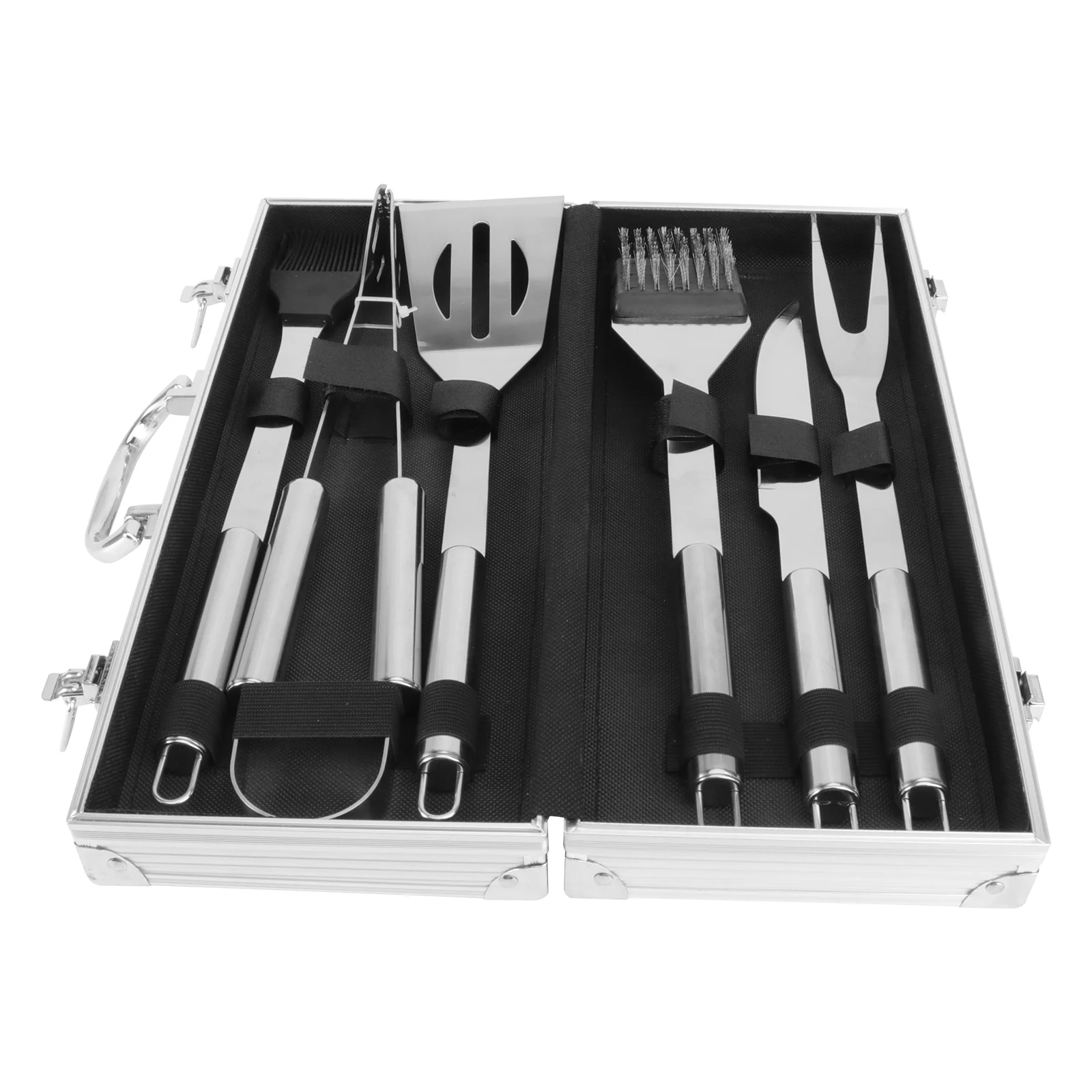 

1 Set Stainless Steel Barbeque Tool Grill Utensils Sprayer Utensils Barbecue Grill Set Outdoor Barbeque Tools