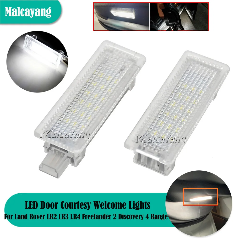 

2X No Error Car Lamps For Land Rover Evoque LR2 LR3 LR4 For Range Rover/Sport Discovery LED Courtesy Footwell Under Door Light