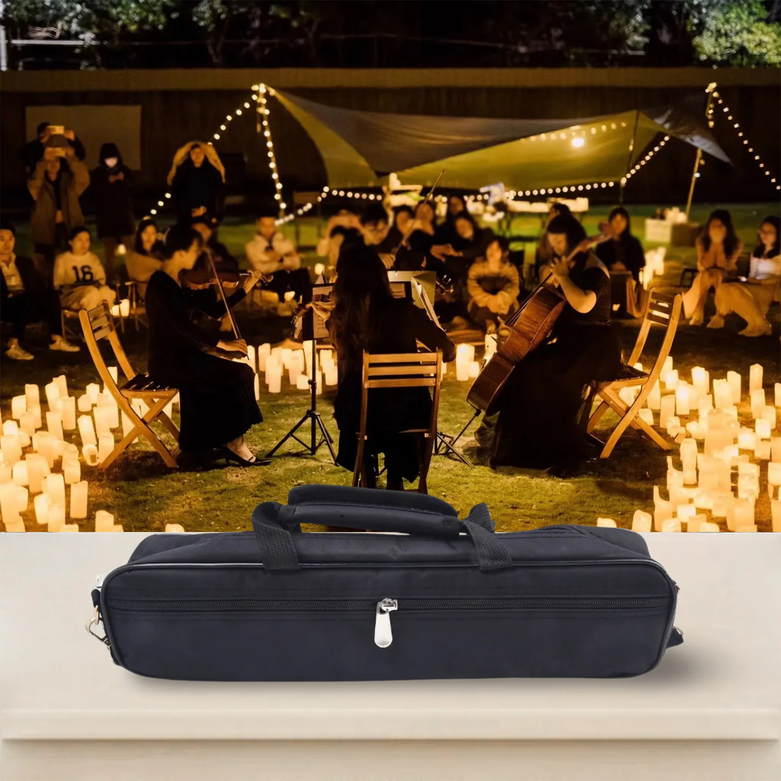 1 шт. сумка для флейты мягкая подкладка 16 17 отверстий концертная с регулируемым