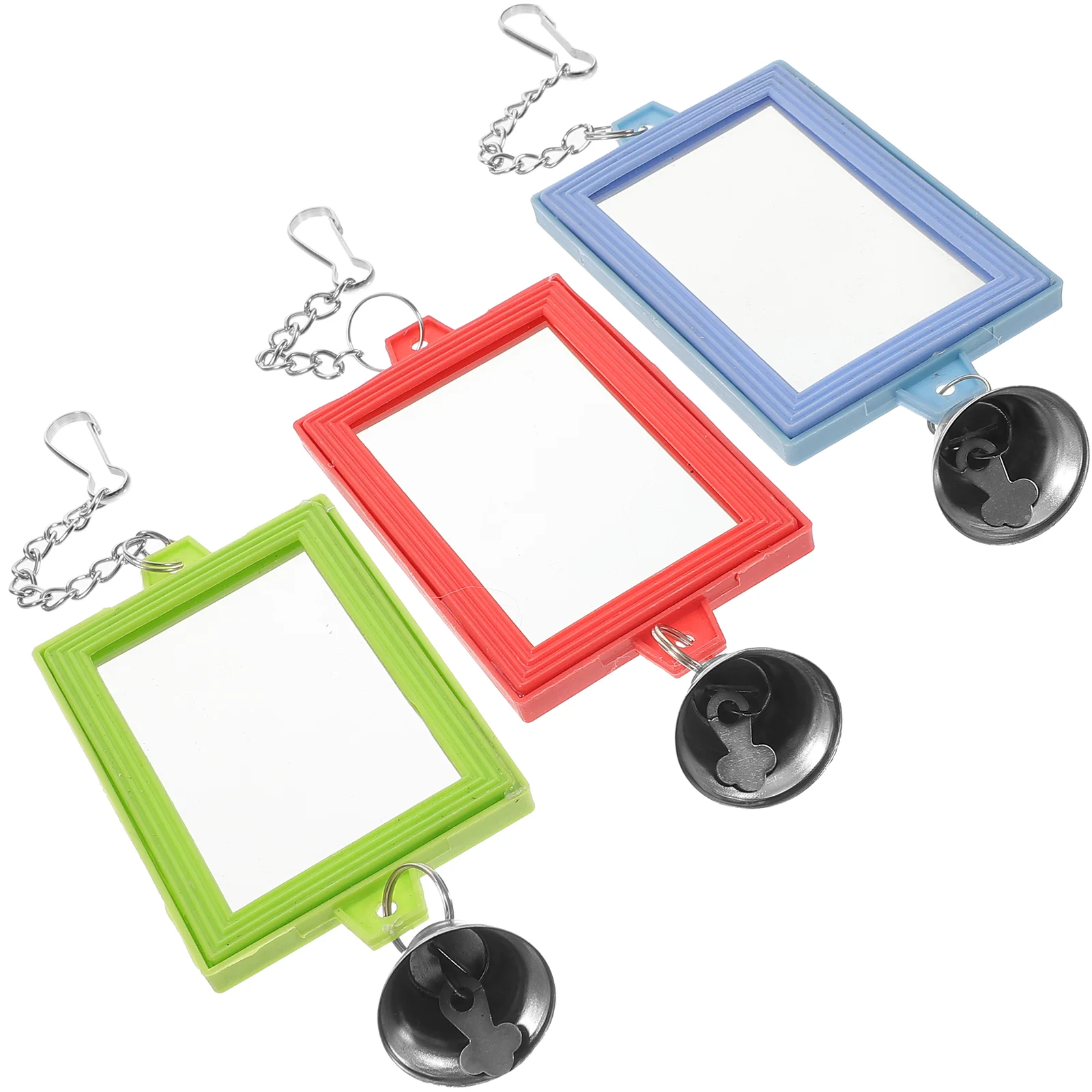 

3pcs Toys Birds Bird Mirrors For Cage for Bird Parrot Pet