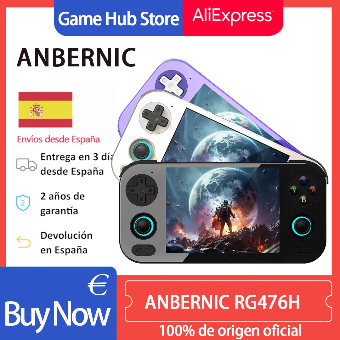 Anbernic RG476H Portable Game Console, 4.7-Inch LTPS Screen, Android 13/Unisoc T820, PS2 &AI Assistant Gifts For Christmas
