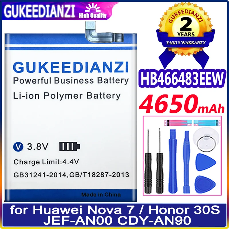 Аккумулятор GUKEEDIANZI HB466483EEW 4650 мАч для Huawei Nova7 Nova 7 / Honor 30S