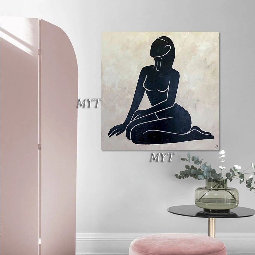 Абстрактная картина маслом с сексуальной фигурой новый дизайн украшение отеля