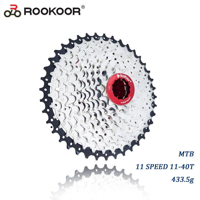 

New Rookoor Mountain Bike MTB 11 Speed Velocidade Cassette 11S 11-40T Bicycle Parts Cassete Freewheel Sprocket Ultralight 433.5g