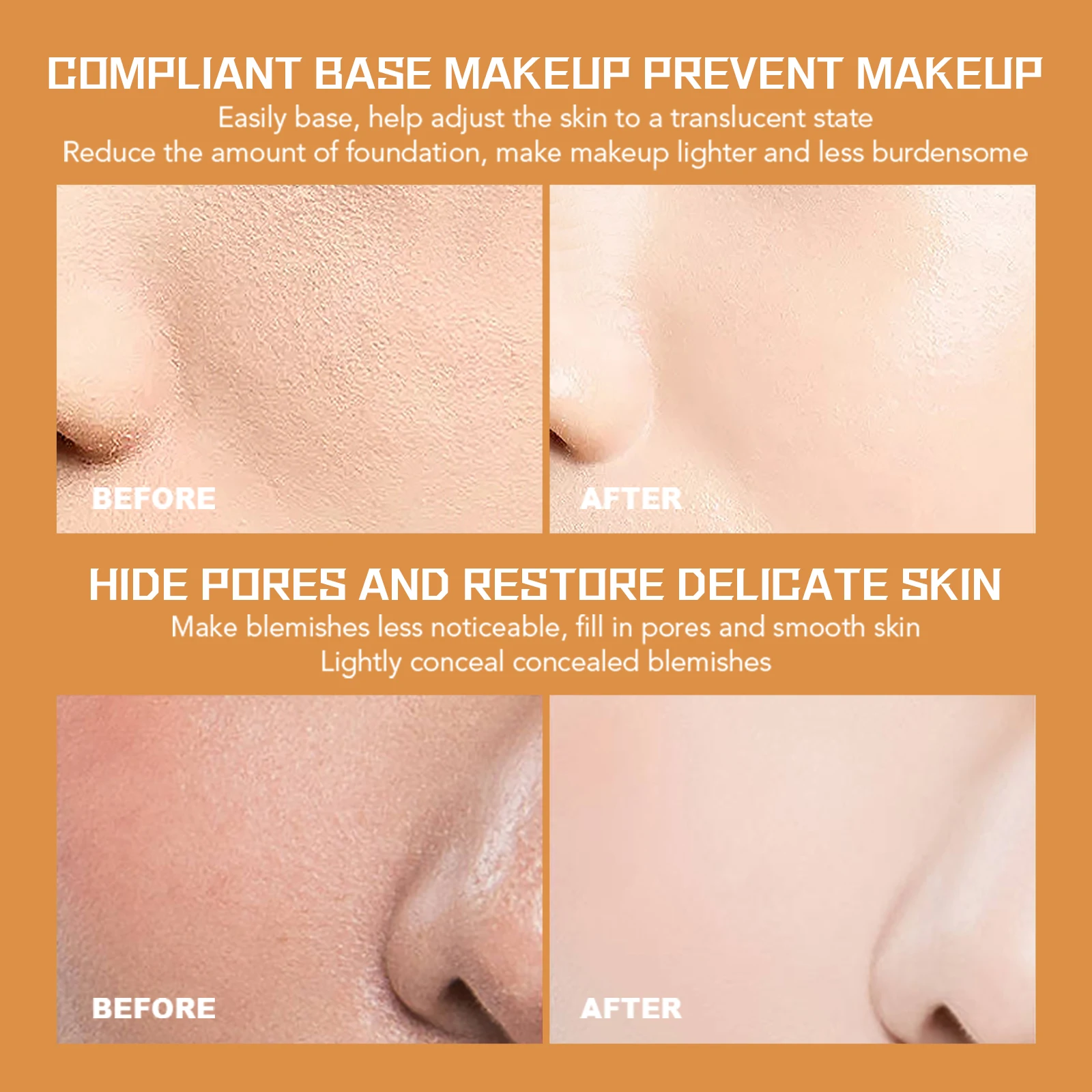 Жидкая основа для макияжа увлажняющая гладкая стойкая водостойкая натуральная