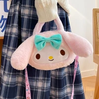 sanrio my melody handbag with strap kuromi plush toys cute accessories