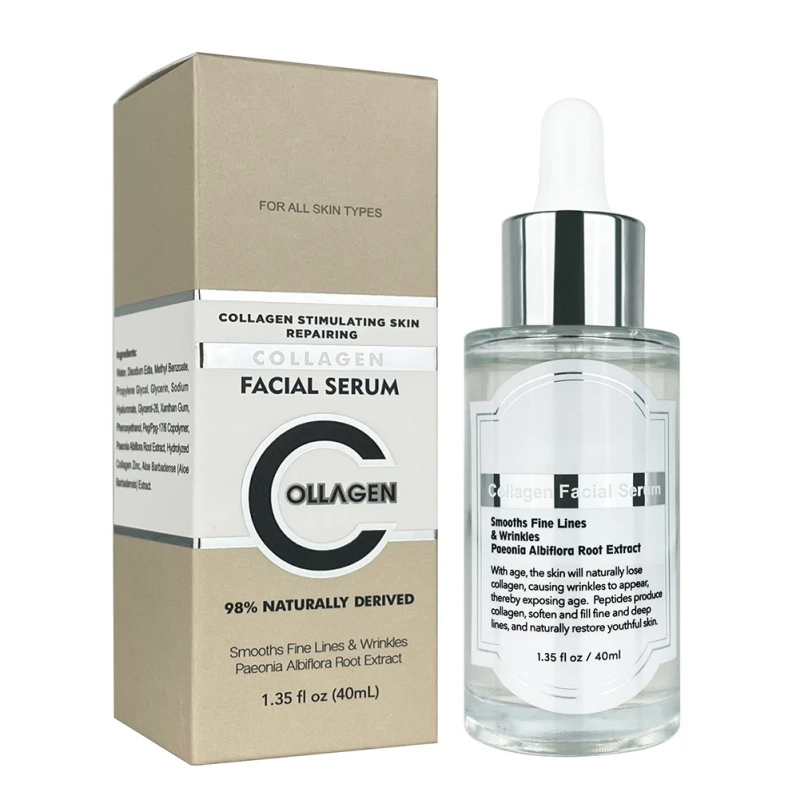 

40ml Nourishing Collagen Reduce Wrinkles Face Serum for Anti Aging Serum Moisturizing Hydrating Plump Skin Care