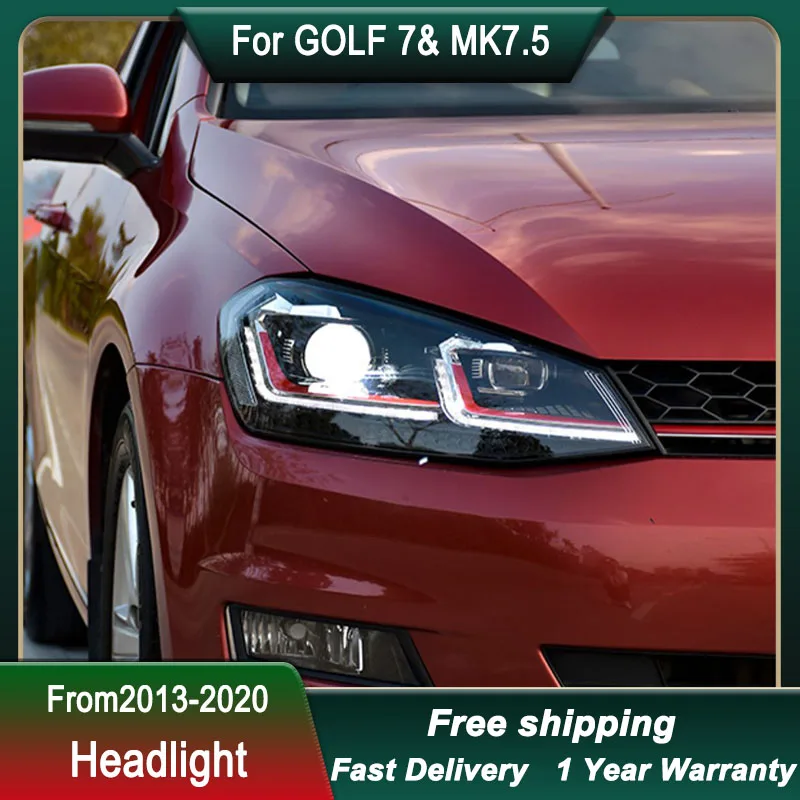 7 Mk7.5 Gti Led 2013-2020 Headlight Drl Signal Projector Lens Auto Accembly