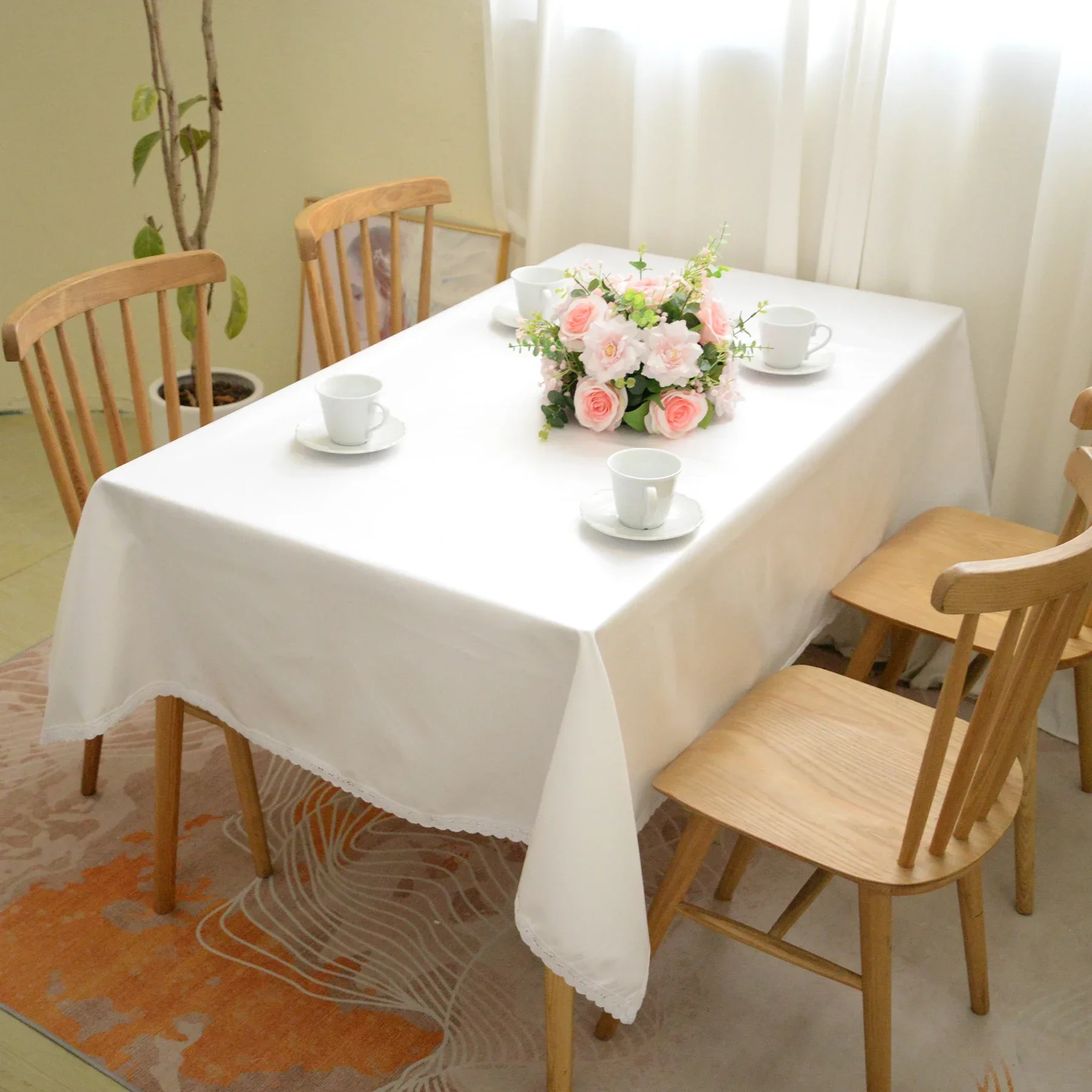 Осенние коллекции 2023 водонепроницаемая прямоугольная скатерть масляные