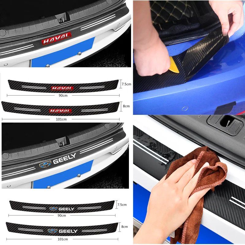 Защитные наклейки для заднего бампера автомобиля из углеродного волокна BMW M3 M5 M6