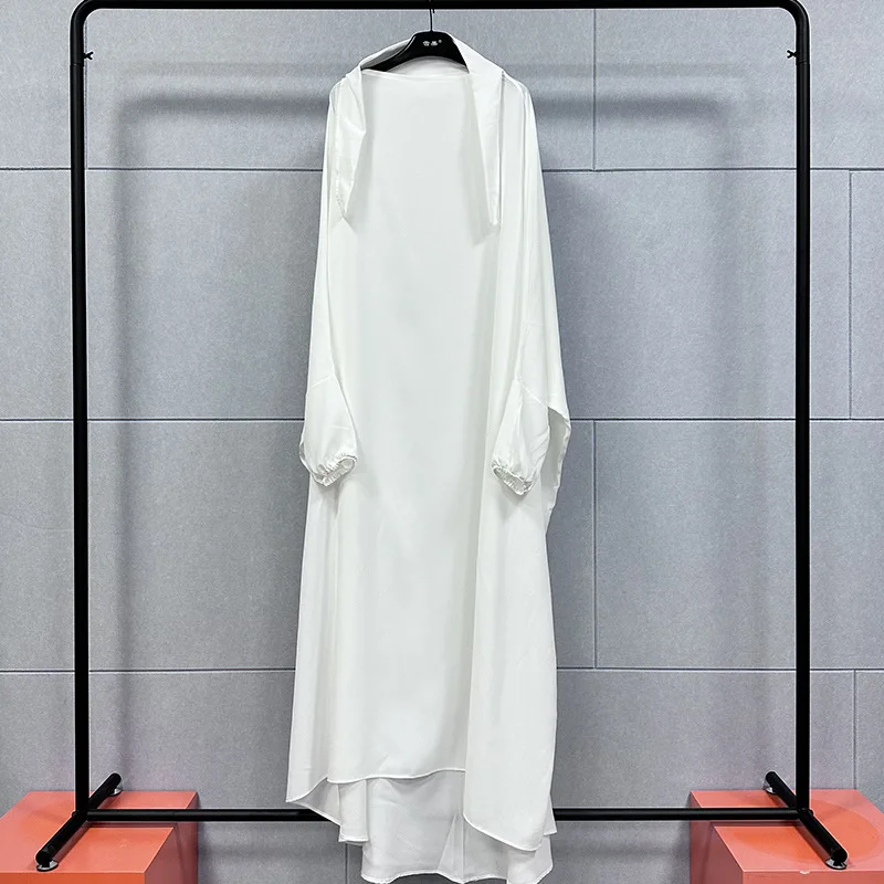 Women's Baotou Dress Set Long Shirt Long Dress Muslim Dress Women Abaya Dress Kaftan Modest Dress Hijab Dress Abayas for Women