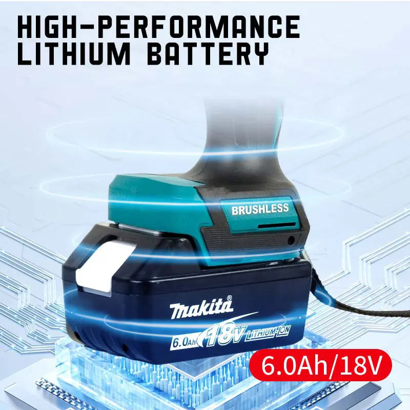 Makita DTD172 180NM Аккумуляторный Ударный Водитель 18 В Бесщеточный Мотор Электрический