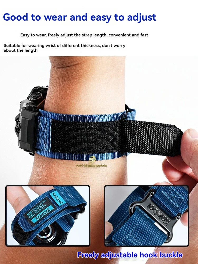 Фото Модернизированный нейлоновый ремешок на липучке для Casio G-SHOCK GWG-1000 Mudmaster 5463, мужские водонепроницаемые противоударные аксессуары для часов №3