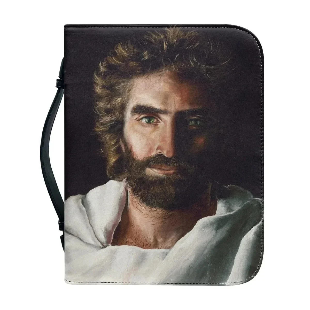 Кожаная женская сумка с принтом в виде Библии