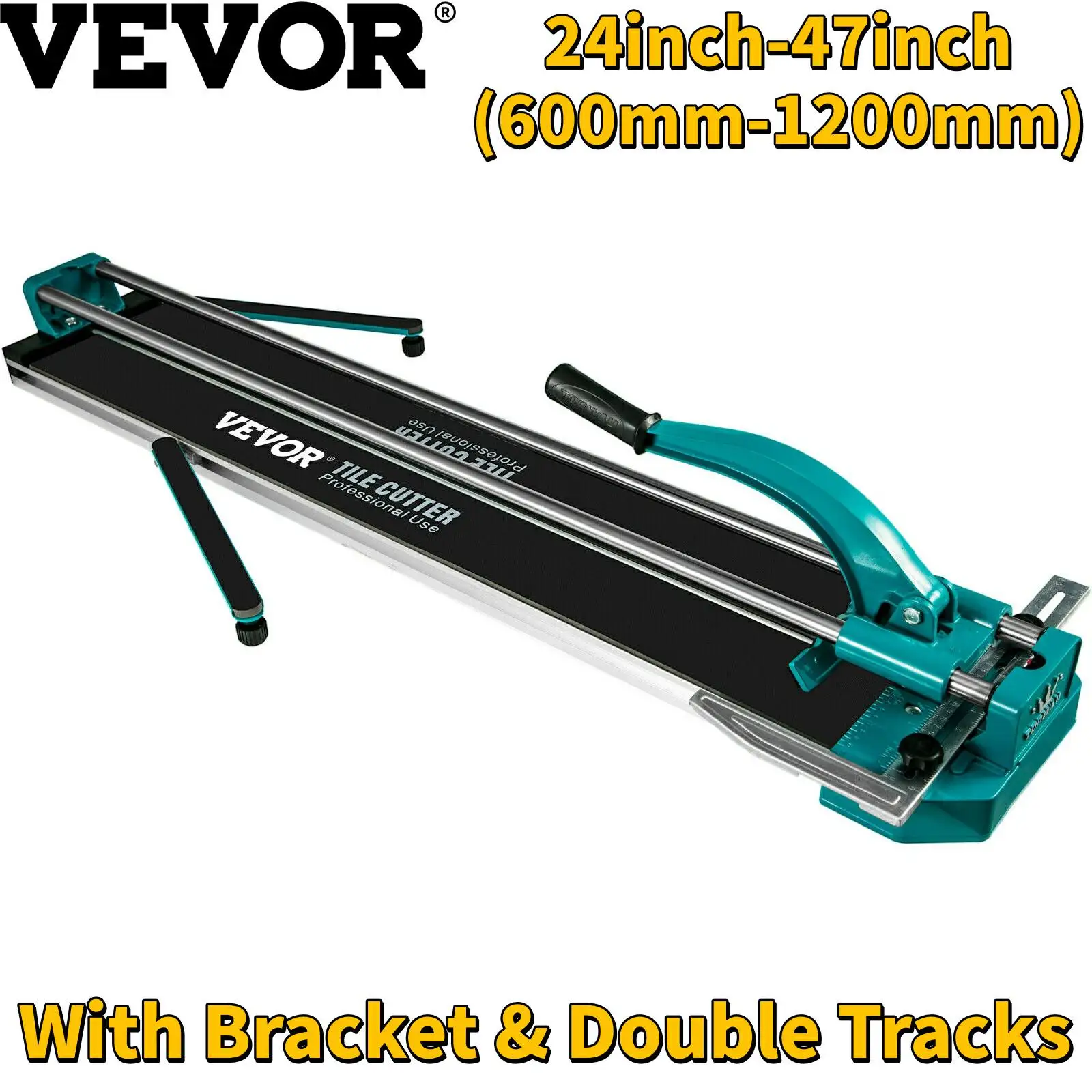 VEVOR Manual Tile Cutter Laser Positioning Double Rails W/ Supporting Feet Professional Push Knife for Cutting Ceramic Porcelain - купить по