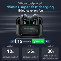 Black Shark JoyBuds Pro 40dB Adaptive Active Noise Cancellation 12mm Driver Dual-mic Bluetooth 5.2 Gaming Earbuds 5