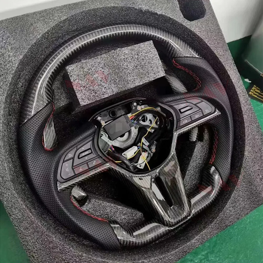 

Car Carbon Fiber Steering Wheel AssemblyFor Nissan GT-R GTR Car Retrofit Interior Auto Multifunctional Steering Wheel Electronic