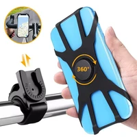 360 degrees removable bicycle phone holder for iphone black universal motorcycle mobile phone rack bike handlebar stand brackets