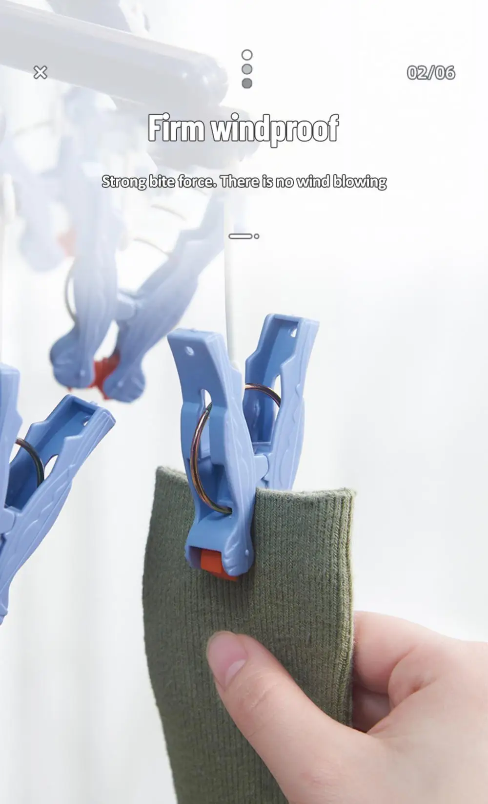 

Plastic Drying Racks Multi-head Folding Clothes Hanger Second Sock Holder Windproof Multifunctional Clothes Hanger Sock Hanger