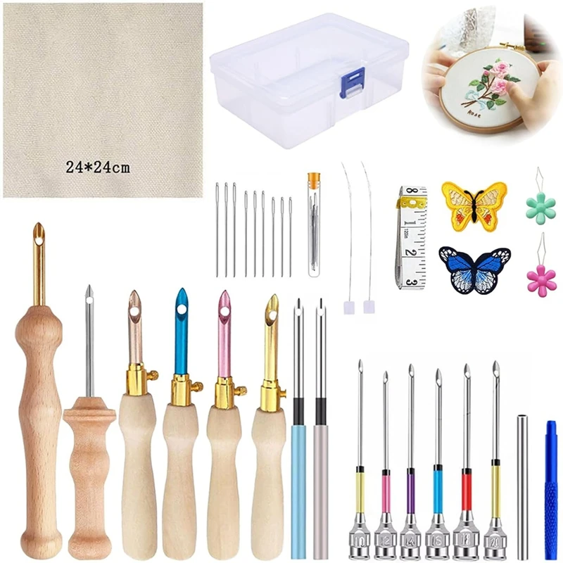 35 шт. набор перфораторов инструмент для перфорации регулируемые наборы игл