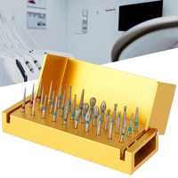 30pcs solid cutting burrs set diamond grinding cutting burrs bits portable durable rotary files burrs with aluminum alloy shelf