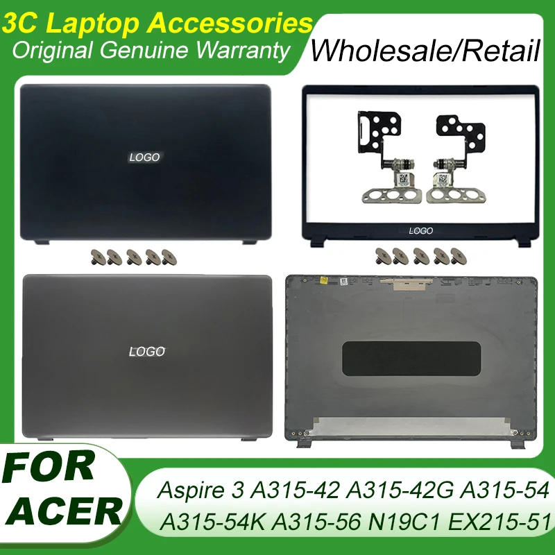 Новинка для Acer Aspire 3 A315-42 A315-42G A315-54K A315-56 N19C1 EX215-51 задняя крышка для ноутбука LCD/передняя рамка/петли верхняя зеркальная серая