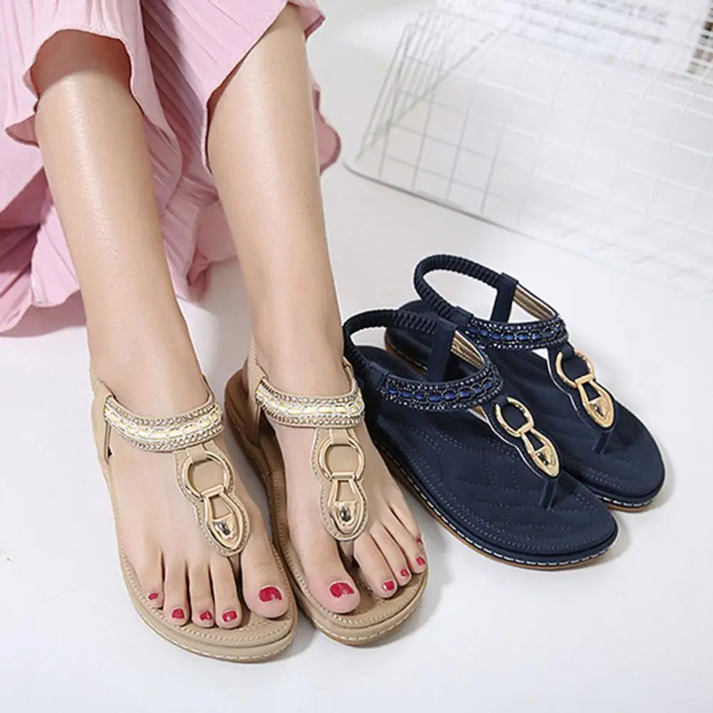 

Trendy Flip Flops Clip Toe Shoes Women Sandals T-shape Clip Toe Flat Sandals for Shopping Sandals