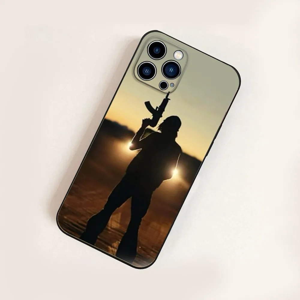 Чехол для телефона Rich A-Amiri iPhone 16 15 14 13 12 11 Pro X XS Max XR Plus Mini Black силиконовый мягкий