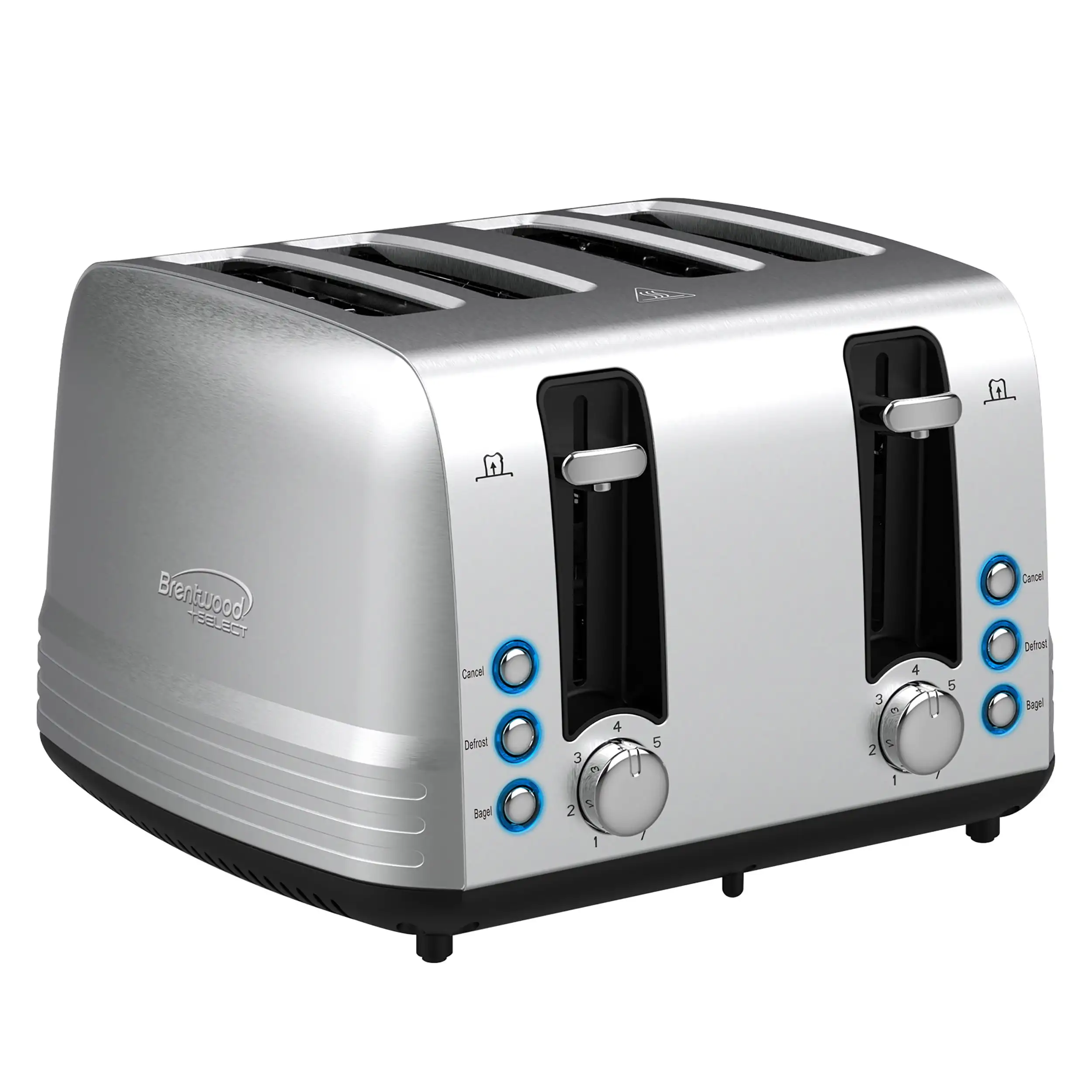 kitchen bread grill Select Extra Wide 4 Slot Stainless Steel Toaster Toasting Machine