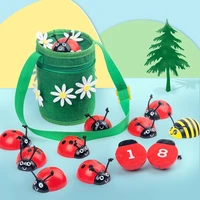 montessori baby portable math counting fishing ladybug beetle game digital building blocks pairing enlightenment wooden toys