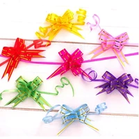 pull bow ribbons 50pcslot gift wrapping happy new year wedding birthday party supplies home decoration diy pull flower ribbons