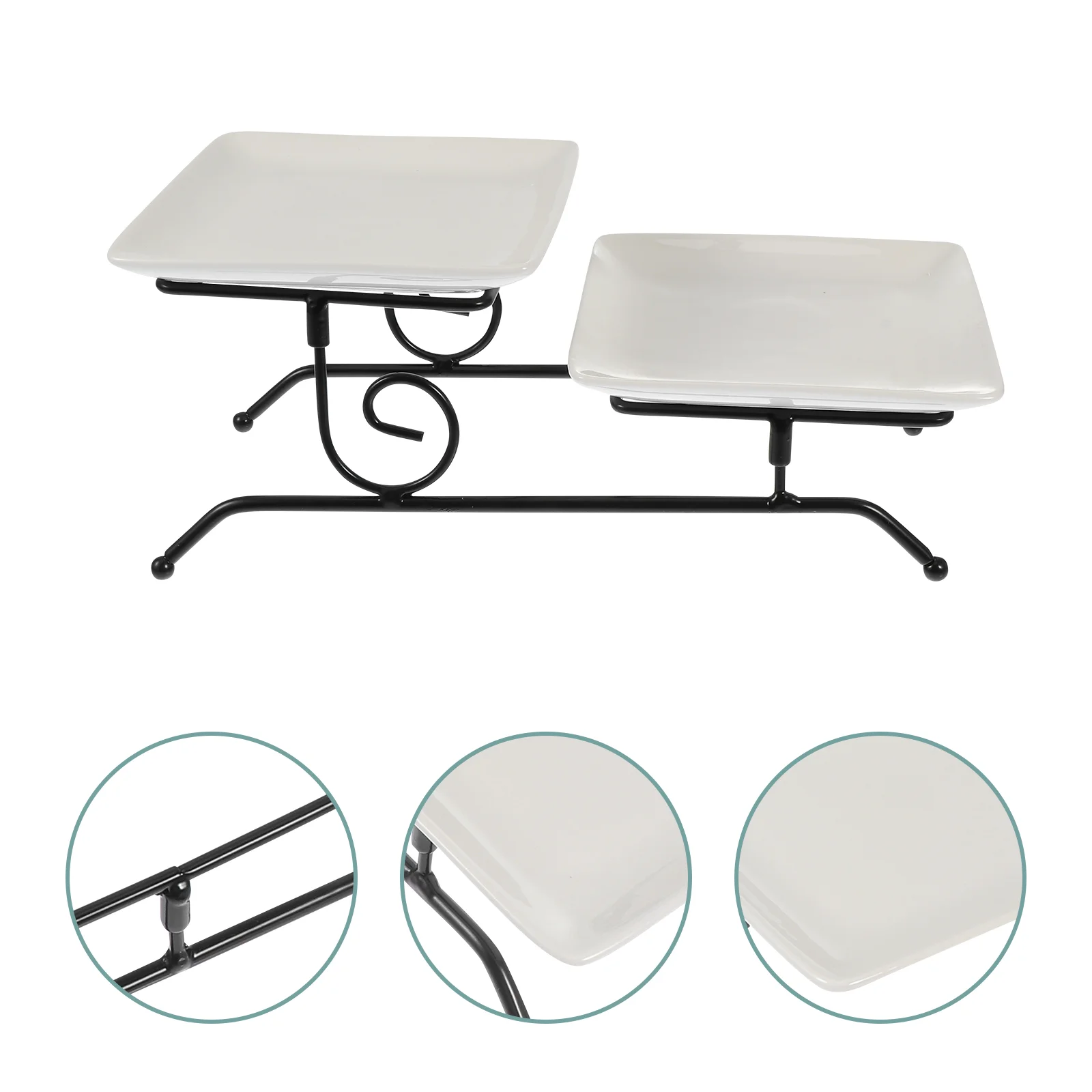

1pc Double-layer Cake Stand Detachable Cake Tray Fruit Stand Dessert Tray