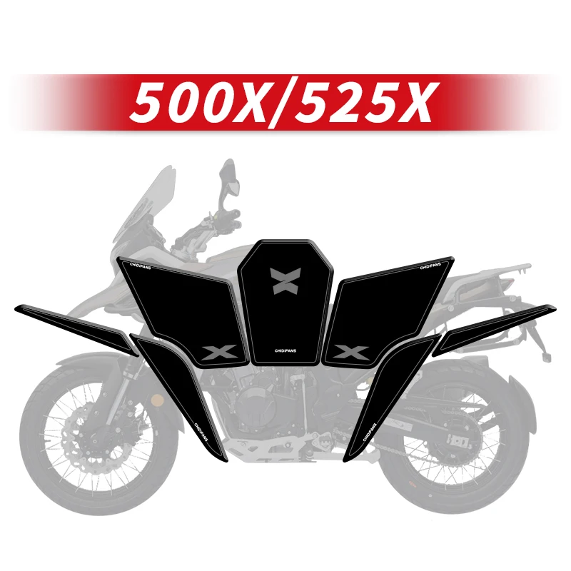 Для KOVE 500X 525X резиновый декоративный топливный бак мотоцикла и защитные наклейки