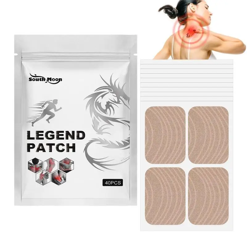 

40Pcs/Bag Lumbar Vertebra Patches Herbal Back Neck Knee Ache Relief Plaster Natural Hurt Relieve Plasters Body Care Stickers