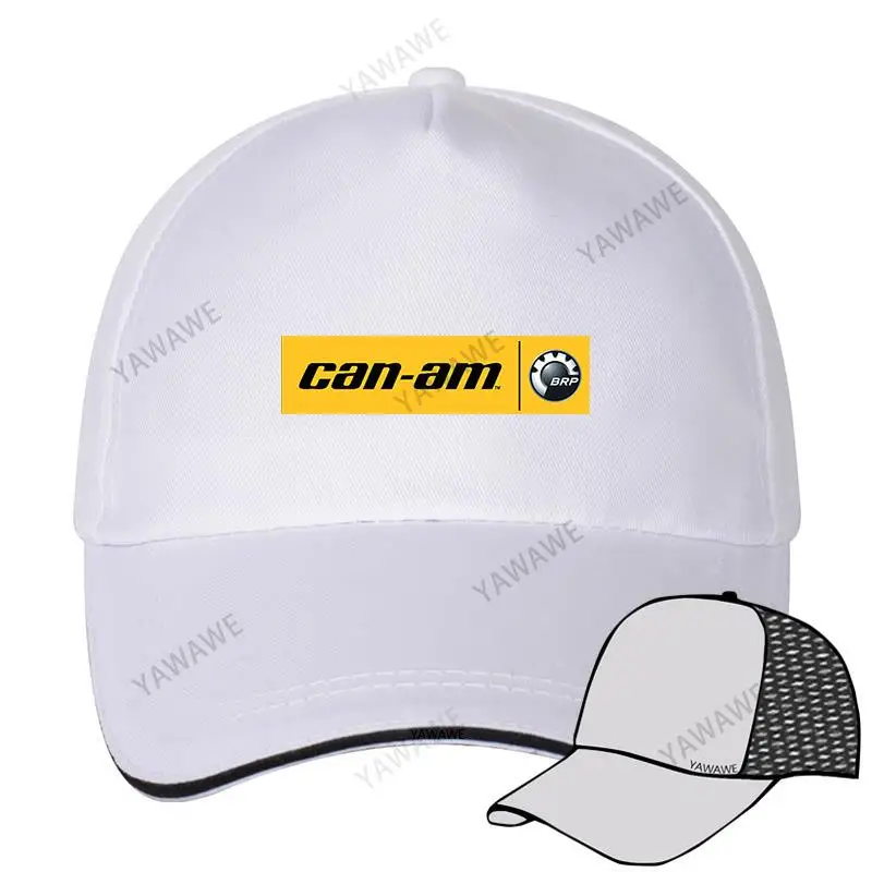 

Baseball Cap Spring Summer Solid Sunhat Cool Can Am Logo Stripe Brp Team yawawe brand Hip Hop Fishing Hat