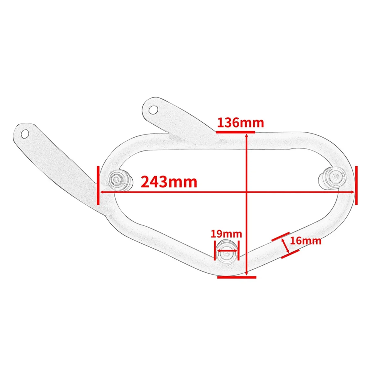 Держатель седельной сумки для CL500 CL300 300 500 2023 2024 держатель багажа мотоцикла